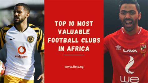 Top 10 Most Valuable Football Clubs In Africa – Lists.ng