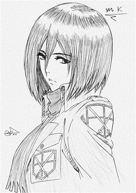 Mikasa Ackerman 💘 | Drawings, Wallpaper naruto shippuden, Eren and mikasa