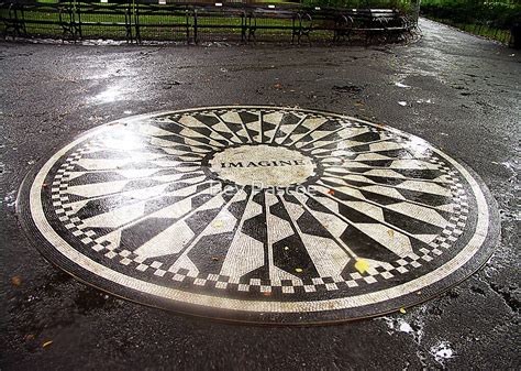 ""Imagine" Mosaic- Strawberry Fields, Central Park, New York" by Bev ...