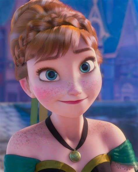 Princess Anna Frozen 1, had just come out of adolescence, she still looked a bit like a young ...