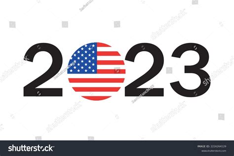 Logo Design 2023 E Usa Flag Stock Vector (Royalty Free) 2226264129 | Shutterstock