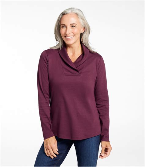 Women's L.L.Bean Pullover, Long-Sleeve Shawl Collar at L.L. Bean