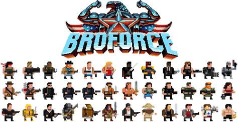 BROFORCE CHARACTERS by PREDATOR-ASSASSIN on DeviantArt