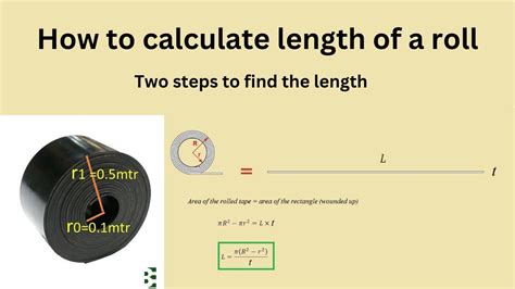 How to Calculate length of a roll - YouTube
