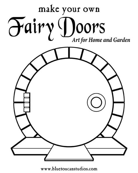 Printable Fairy Door Template - Printable Word Searches