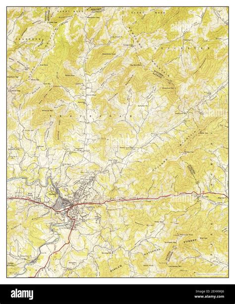 Canton north carolina map Cut Out Stock Images & Pictures - Alamy