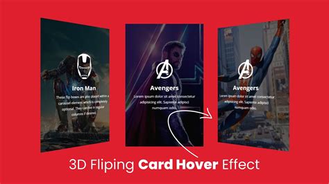 Creative CSS 3D Flip Card Hover Effect | 3D Card Hover Effect | Flip Card