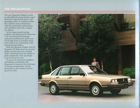 1985 Quantum brochure!!! ;) | VW Vortex - Volkswagen Forum