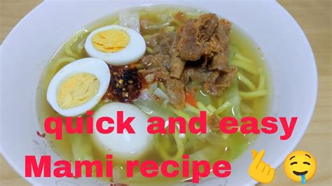 quick and easy Mami recipe - YouTube