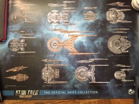 Star Trek: Discovery Ship Size Comparison Posters (2) by Eaglemoss ...