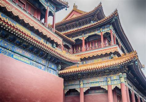 Lama Temple Architecture and Ornaments, Beijing, China Stock Image - Image of culture ...