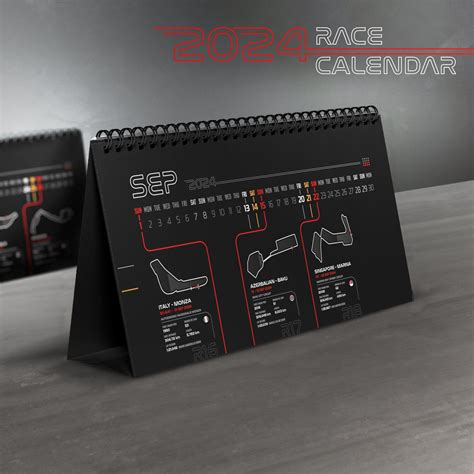 2024 Formula 1 Racing Desk Calendar Formula 1 Gifts F1 - Etsy | Desk ...