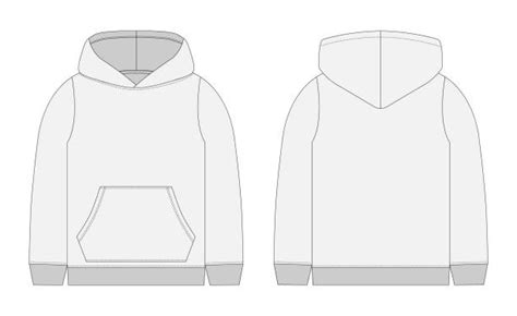 Hoodie Technical Drawing Fashion Vector | lupon.gov.ph