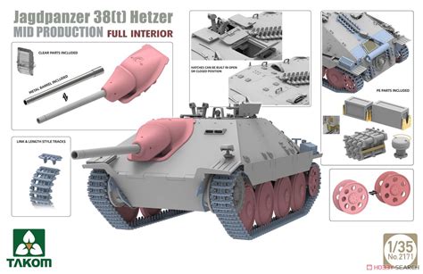 Takom 2171 1/35 Mô Hình Pháo Tự Hành Jagdpanzer 38(t) Hetzer Mid ...