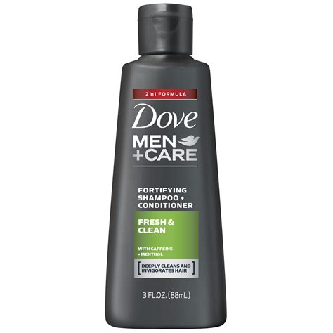 Dove Men+Care 2 in 1 Shampoo and Conditioner Fresh and Clean 3 oz - Walmart.com