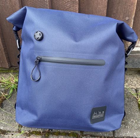 My Orange Brompton: Update on my Borough Waterproof Bag, Small in Navy