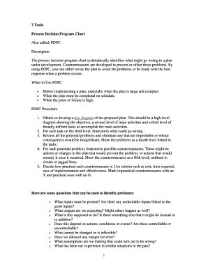 Process Decision Program Chart Template - Fill Online, Printable ...