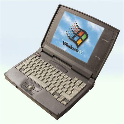 Early 1990's Working Compaq Contura Laptop Windows 95 Rollerball - 400MB HD 64MB RAM | in ...