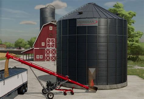 Meridian Flat Bottom Bin 3608 V1.0 FS22 Mod | Farming Simulator 22 Mod