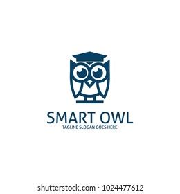 Smart Owl Logo Stock Vector (Royalty Free) 1024477612 | Shutterstock