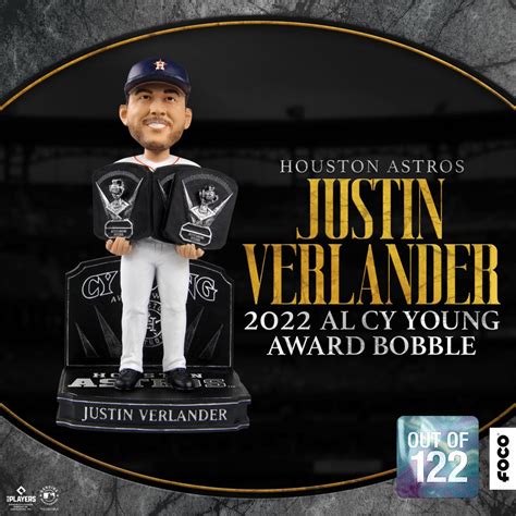 FOCO Launches Justin Verlander Houston Astros Cy Young Bobblehead ...