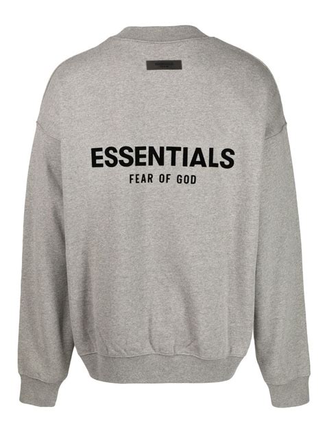 FEAR OF GOD ESSENTIALS logo-print Sweatshirt - Farfetch