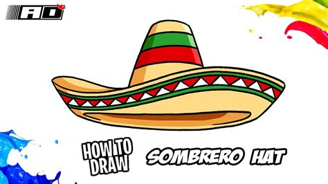 How to draw Sombrero Hat - YouTube