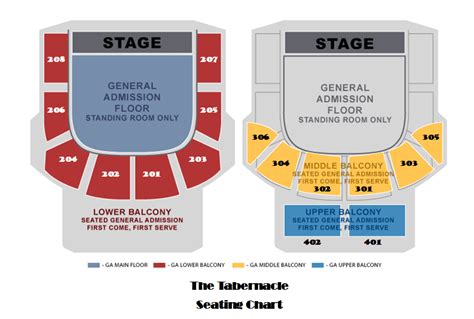 Tabernacle Atlanta Seating Chart