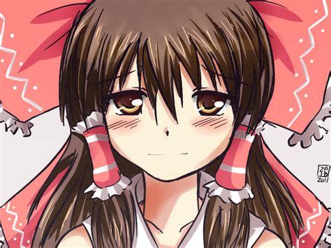 Touhou- Reimu smile by ZA-18 on DeviantArt