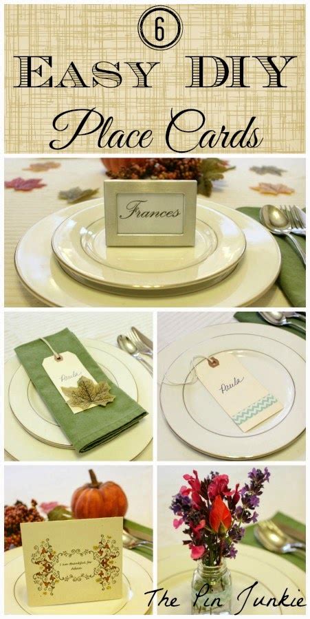 Easy DIY Place Card Ideas