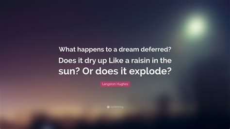 Langston Hughes What Happens To A Dream Deferred - zestmoms