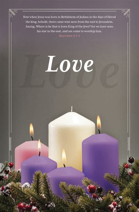 Advent Love Bulletin | Church Partner