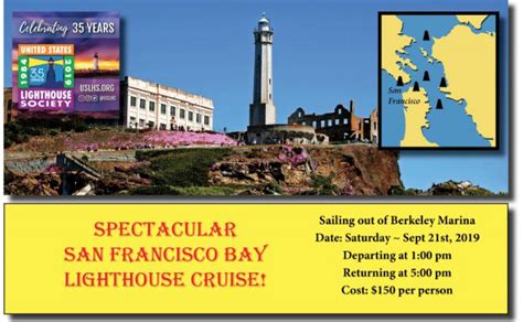 San Francisco Bay Cruise – September 21, 2019 – U.S. Lighthouse Society News