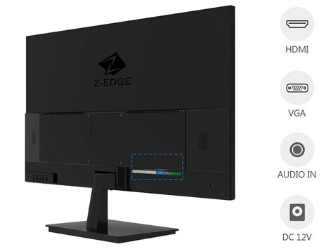 Refurbished: Z-EDGE U24I 24 inch 1080P Full HD 1920x1080 75Hz 5ms LED Backlight 178° Wide View ...