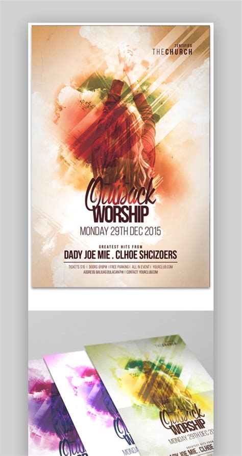 24 Best Church Flyer Background Templates Designs (Religious Events 2022)