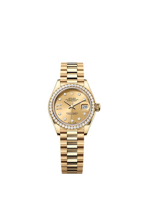 Rolex Lady-Datejust watch: 18 ct yellow gold - m279138rbr-0006