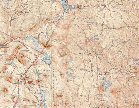 Peacham VT 1943 USGS Old Topo Map - Town Composite Caledonia Co. - OLD MAPS