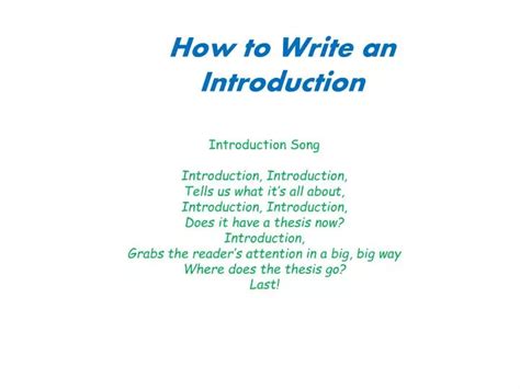 how to make an introduction for presentation