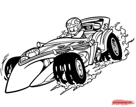 Printable Mickey Mouse Roadster Racers Coloring Pages