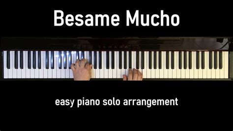 Besame Mucho - Easy Piano Solo Arrangement #kids #besamemucho #piano #sheetmusic Chords - Chordify