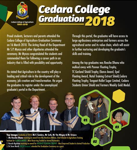 KZN Agriculture & Rural Development - Cedara College Graduation 2018