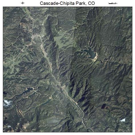 Aerial Photography Map of Cascade Chipita Park, CO Colorado