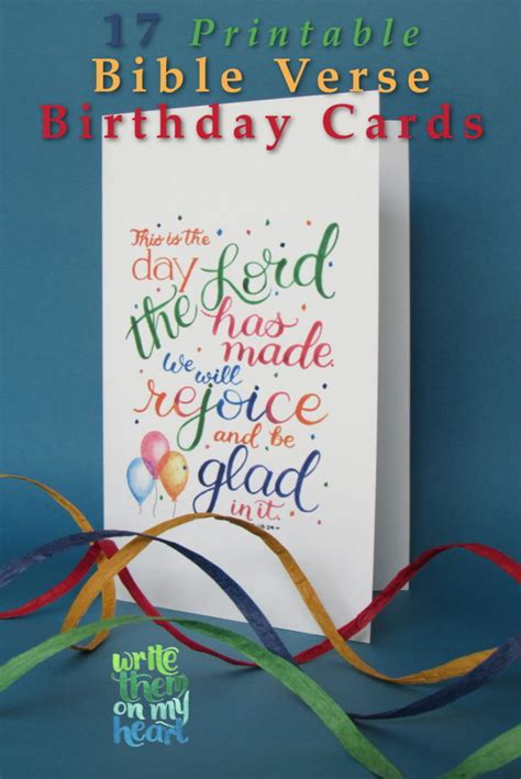 17 Printable Bible Birthday Cards - Write Them On My Heart