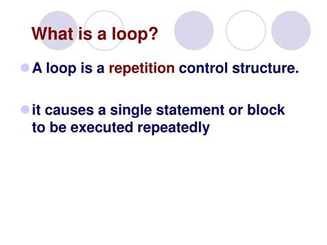 PPT - What is a loop? PowerPoint Presentation, free download - ID:4065682