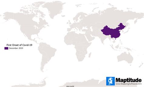 Maptitude Map: World Spread of Covid-19, December 2019 to May 2020