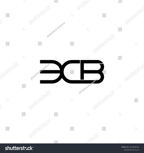 Ecb Lettering Initial Monogram Logo Design Stock Vector (Royalty Free ...