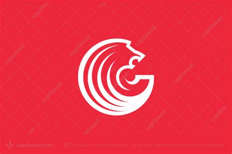 Letter C Lion Logo