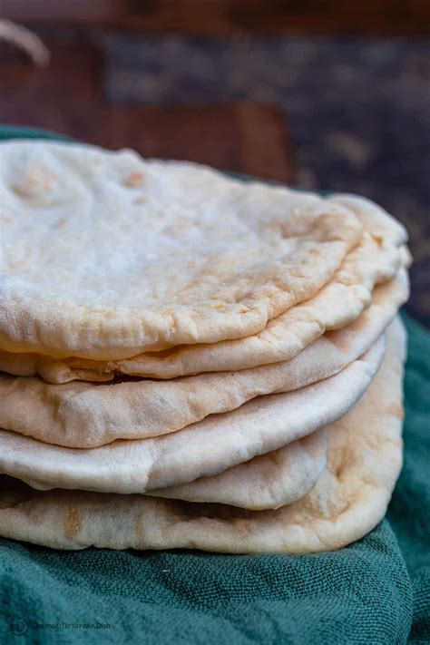 Easy Pita Bread Recipe (How to Make Pita Bread)| The Mediterranean Dish