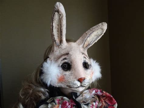 Rabbit mask, bunny mask, animal mask, Halloween mask, rabbit costume ...