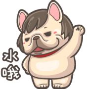 French Bulldog PIGU: Animated Sound XIV LINE WhatsApp Sticker GIF PNG